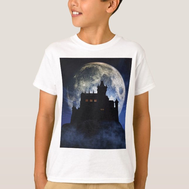 Fantasy castle during night T-Shirt (Front)