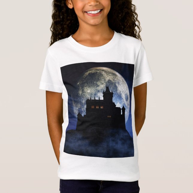 Fantasy castle during night T-Shirt (Front)