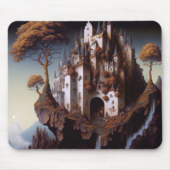 Fantasy Castle Fantasy Art Mouse Pad (Front)