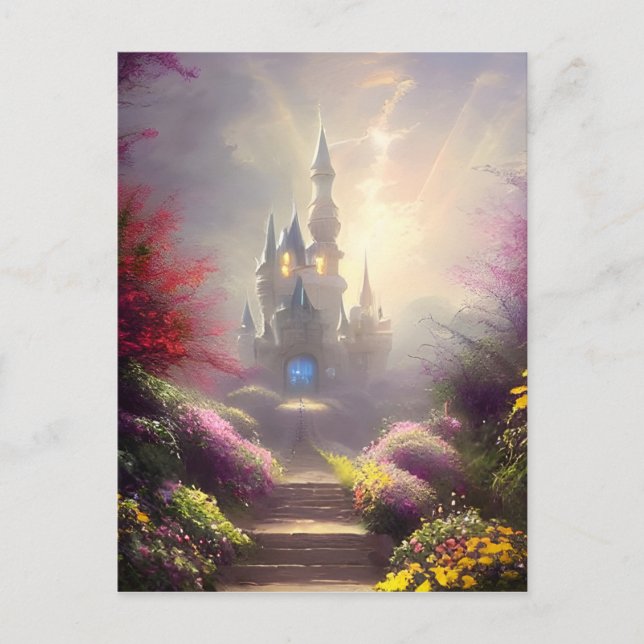 Fantasy Castle Gardens   Postcard (Front)