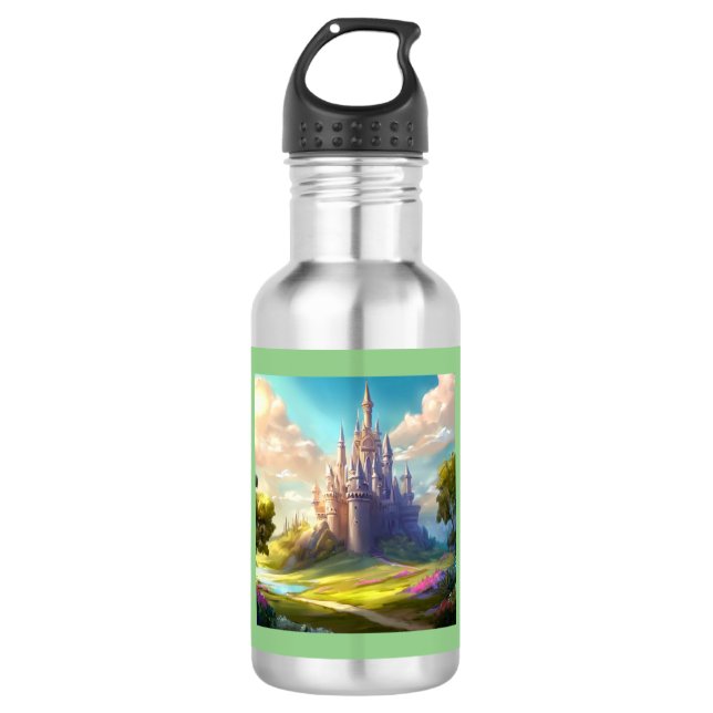 Fantasy Castle Happy Landscape 2 532 Ml Water Bottle (Front)