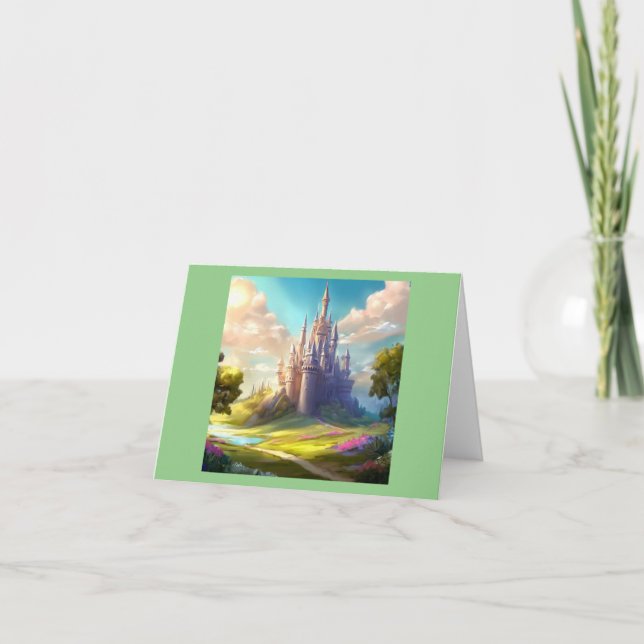 Fantasy Castle Happy Landscape 2 Card (Front)