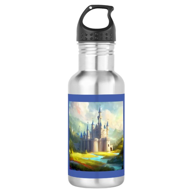 Fantasy Castle Happy Landscape 3 532 Ml Water Bottle (Front)