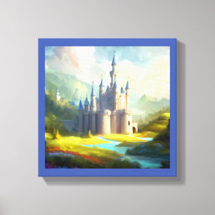 Fantasy Castle Happy Landscape 3 Canvas Print
