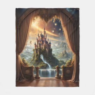 Fantasy Castle Sherpa Blanket 