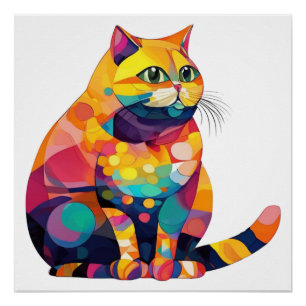 Fantasy Cat Poster