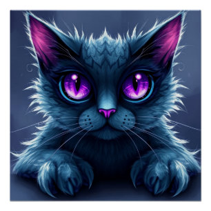 Fantasy Cat Poster