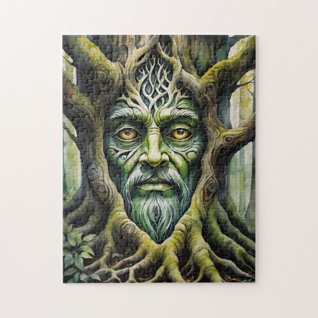Fantasy Celtic Tree Spirit Dryad Pagan Jigsaw Puzzle (Vertical)