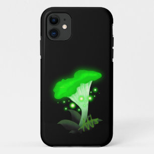 Fantasy Chanterelle Glowing Green Mushroom Case-Mate iPhone Case