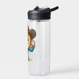 Fantasy Character in Denim and Hat Water Bottle