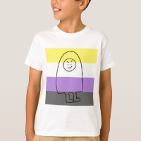 Fantasy Character Tee! Non-Binary Pride Flag!
