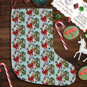 Fantasy Chinese Dragon Christmas Wreath Fantasy Small Christmas Stocking