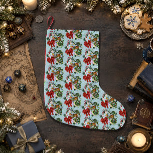 Fantasy Chinese Dragon Christmas Wreath Fantasy Small Christmas Stocking
