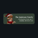 Fantasy Christmas Elf Address Label - red hair<br><div class="desc">a classic Christmas design ... © 2004-2015 MarloDee Designs: All rights reserved. All necessary licenses have been purchased and are on file. Images on this site are NOT public domain. You may not copy, duplicate, alter or scan these designs, images, illustrations, photography, art and writing. You may NOT use them...</div>