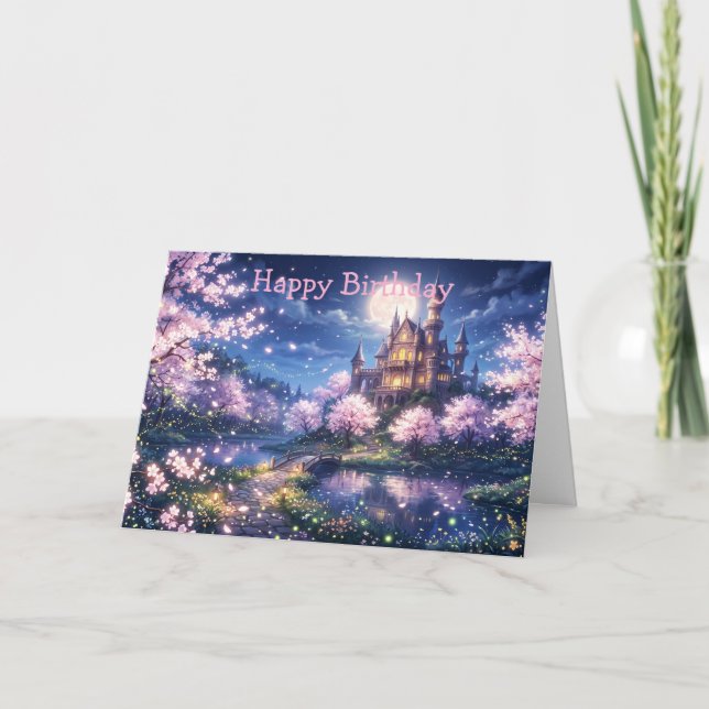 Fantasy City and Castle Card (Front)
