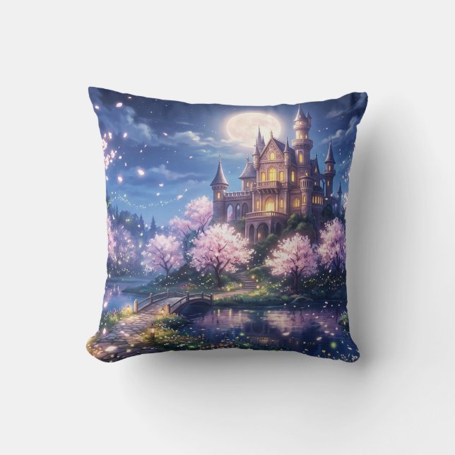Fantasy City and Castle Cushion (Front)
