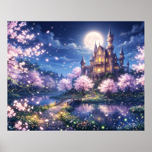 Fantasy City and Castle Poster