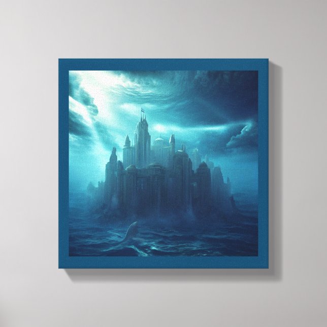 Fantasy City of Atlantis (2) Canvas Print (Front)