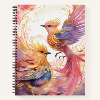 Fantasy Colorful Bird Notebook
