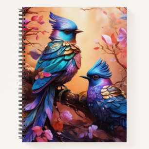Fantasy Colourful Bird Notebook
