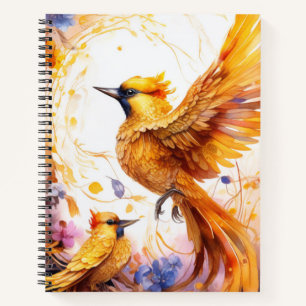 Fantasy Colourful Bird Notebook
