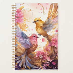 Fantasy Colourful Bird  Planner