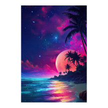 Fantasy Colourful Night Poster - Version 2
