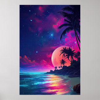 Fantasy Colourful Night Poster - Version 2
