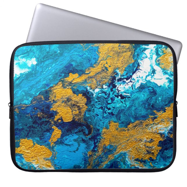 Fantasy Colours: Artistic Abstract Background. Laptop Sleeve (Front)