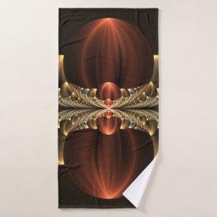 Fantasy Construction Shiny Abstract Fractal Art Bath Towel