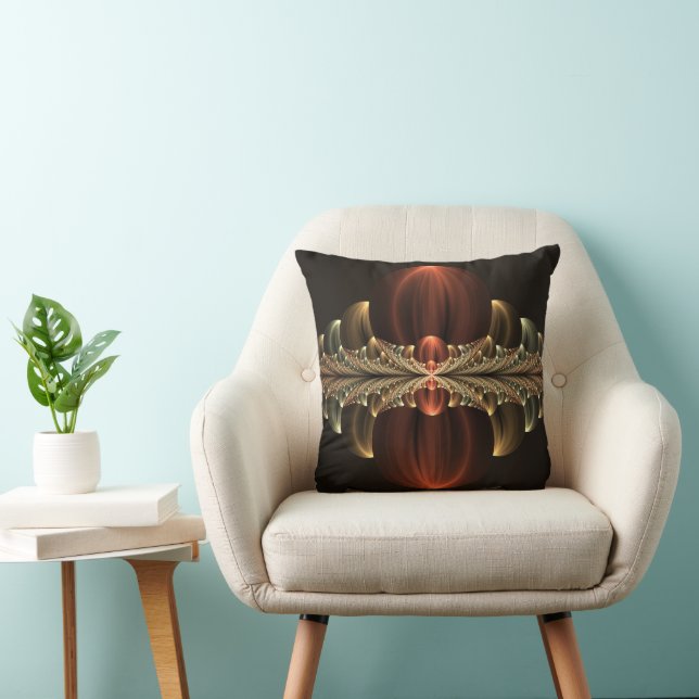 Fantasy Construction Shiny Abstract Fractal Art Cushion (Chair)