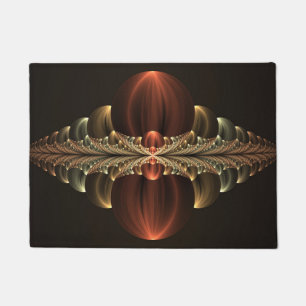 Fantasy Construction Shiny Abstract Fractal Art Doormat