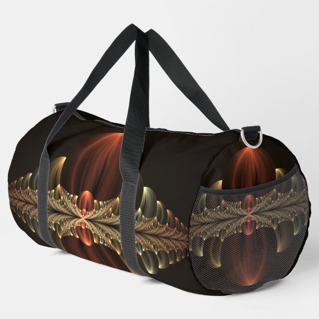 Fantasy Construction Shiny Abstract Fractal Art Duffle Bag (Right Corner)