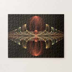 Fantasy Construction Shiny Abstract Fractal Art Jigsaw Puzzle