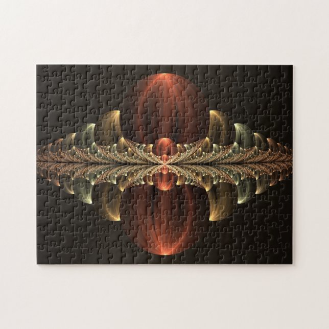 Fantasy Construction Shiny Abstract Fractal Art Jigsaw Puzzle (Horizontal)