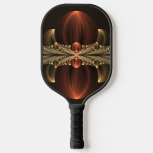 Fantasy Construction Shiny Abstract Fractal Art Pickleball Paddle