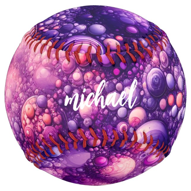 fantasy cool purple softball (Front)
