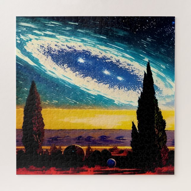 Fantasy Cosmic Ballet Landscape Jigsaw Puzzle (Horizontal)