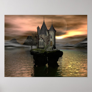 Fantasy Cottage Poster