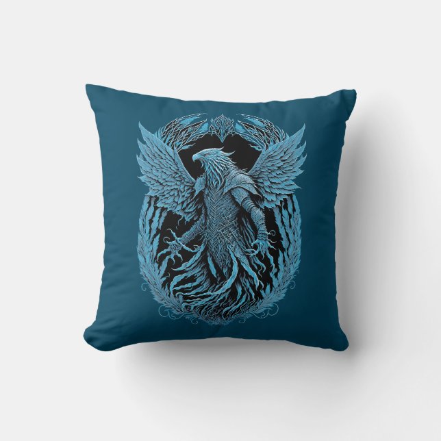 Fantasy Creature | Mediaeval Eagle Cushion (Front)