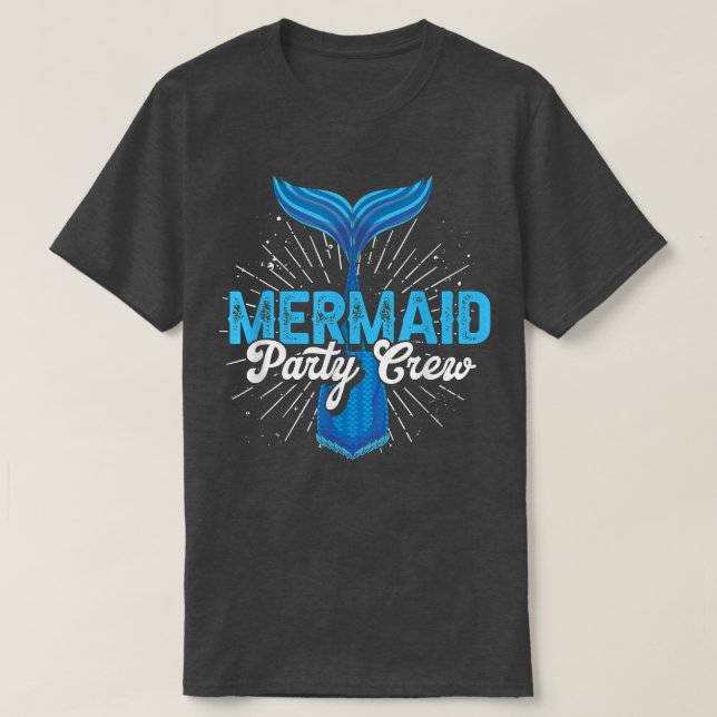 Fantasy Creature Mermaid Tail Mermaid Party Crew M T-Shirt (Design Front)