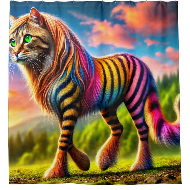 Fantasy Creature Shower Curtain (Front)