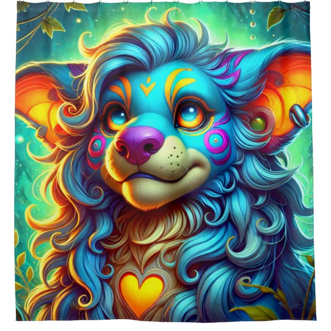 Fantasy Creature Shower Curtain (Front)