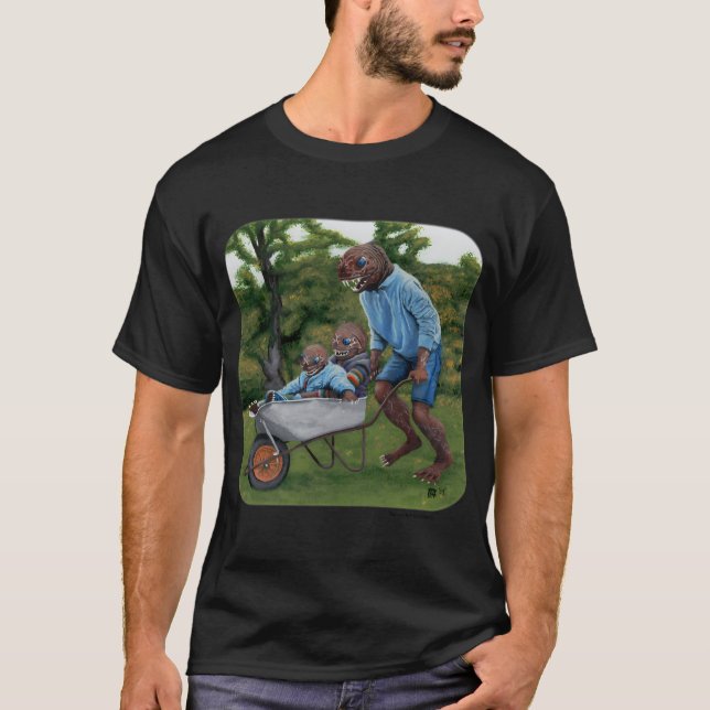 Fantasy Creatures Thanksgiving Fantasyart T-Shirt (Front)