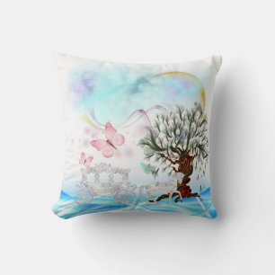 Fantasy Crystal Horse Carriage American MoJo Pill Cushion