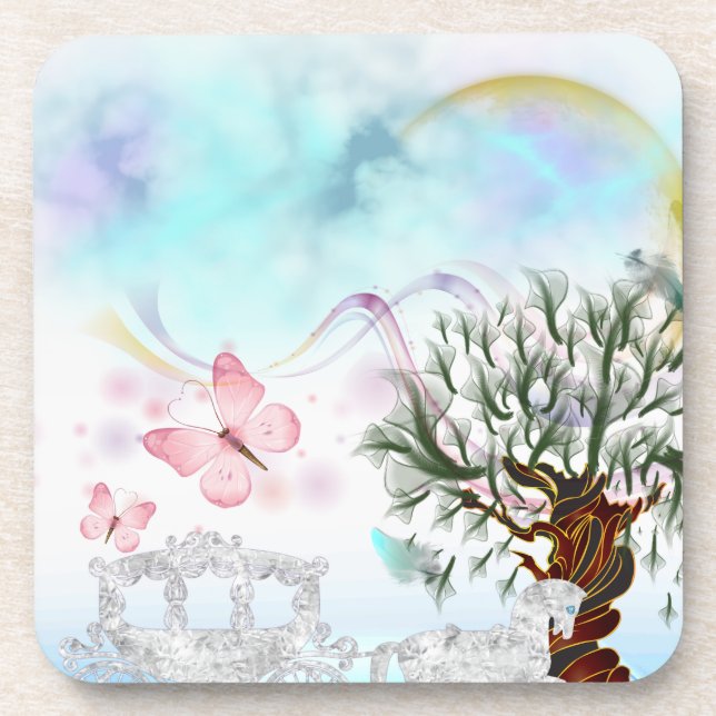 Fantasy Crystal Horse Carriage Coaster (Front)