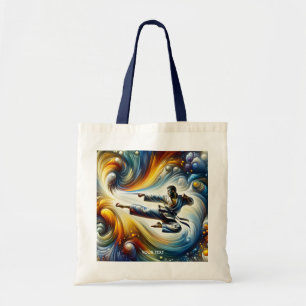 Fantasy Cute Abstract Karate Drawing Tote Bag