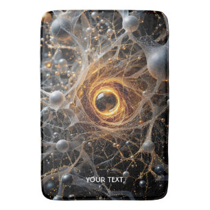 Fantasy Cute Abstract Space Scene Bath Mat