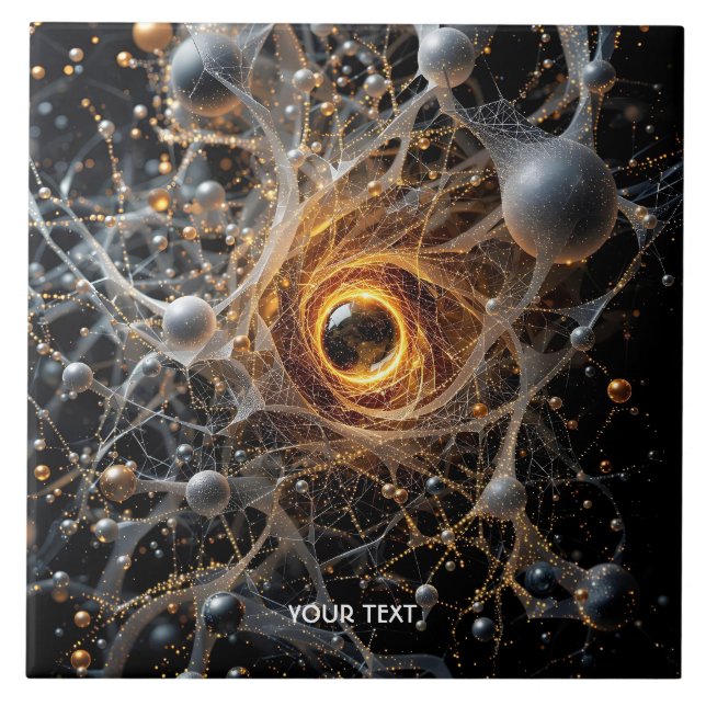 Fantasy Cute Abstract Space Scene Tile (Front)