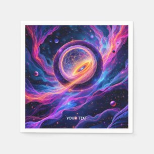 Fantasy Cute Abstract Space Stars Napkin